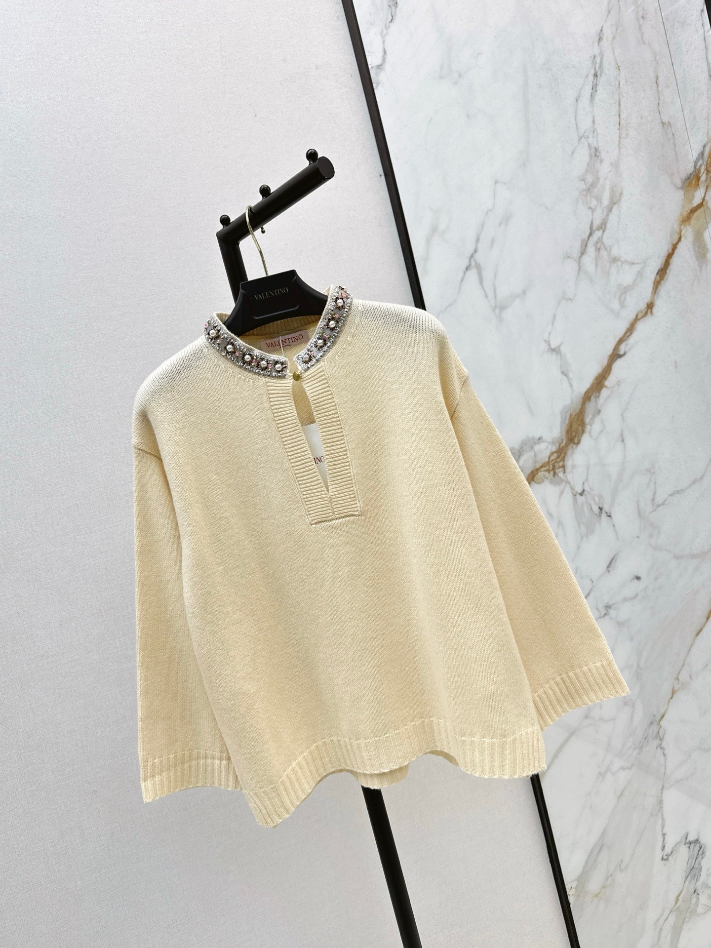 Valen 25fw beaded sweater