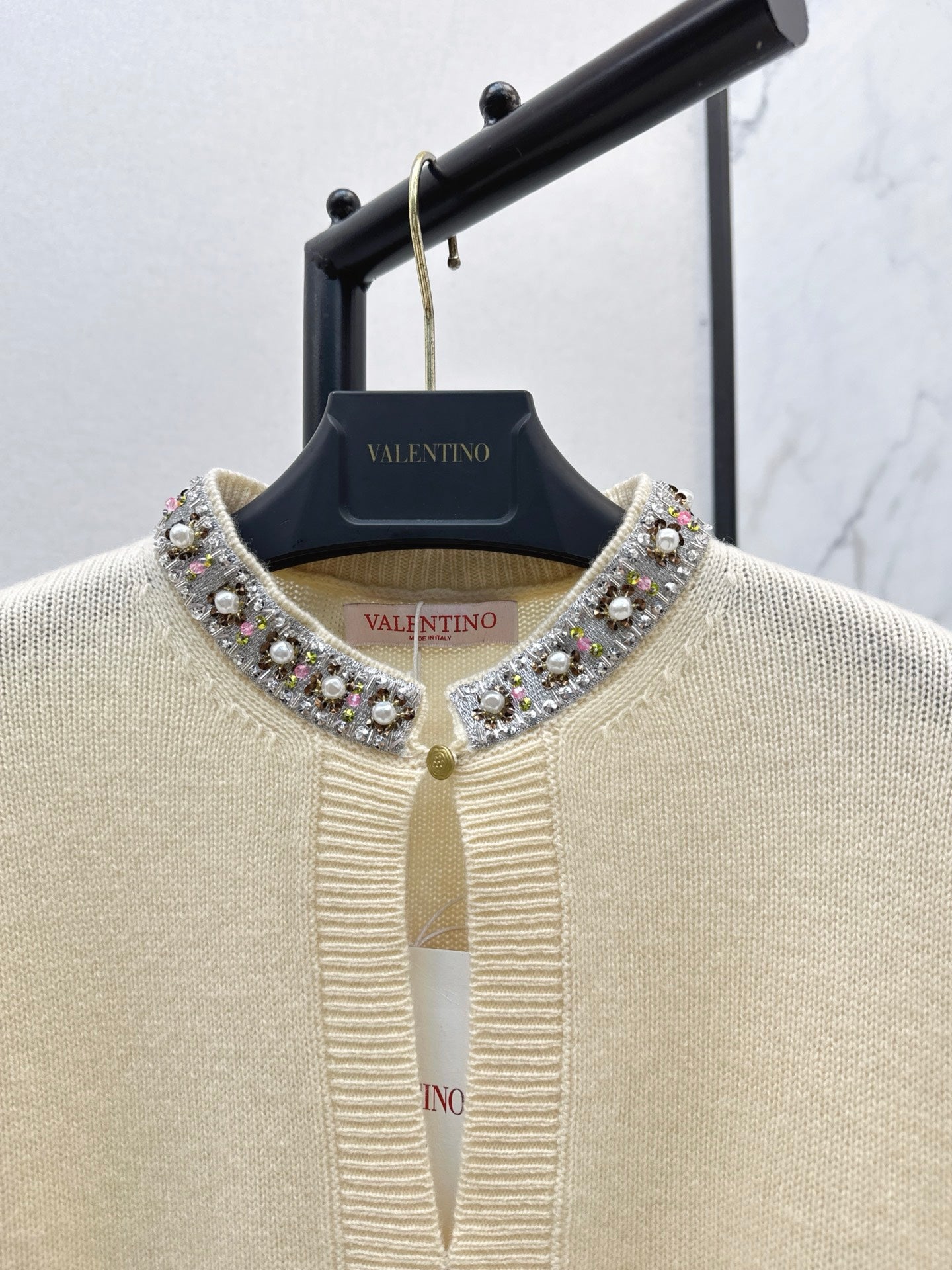 Valen 25fw beaded sweater