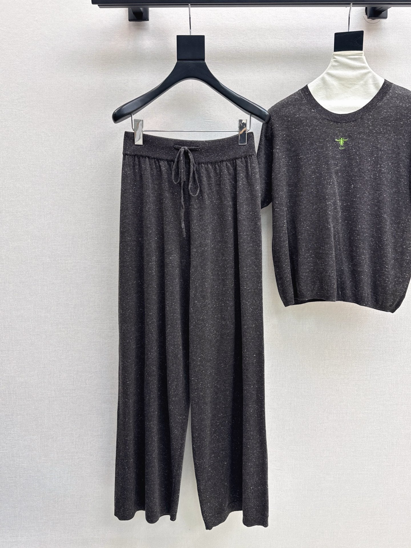 CD 25fw wool kintted suit