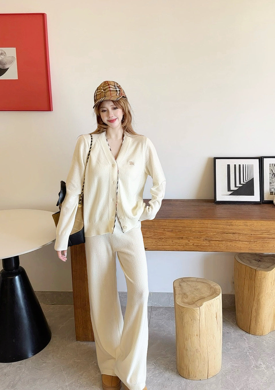 Bur 25fw knit suit