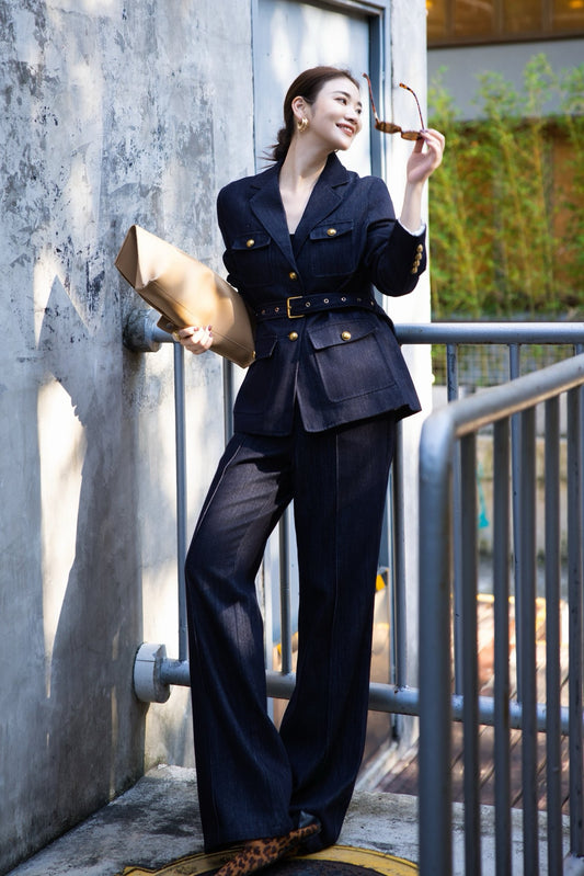 Loro 25fw denim suit