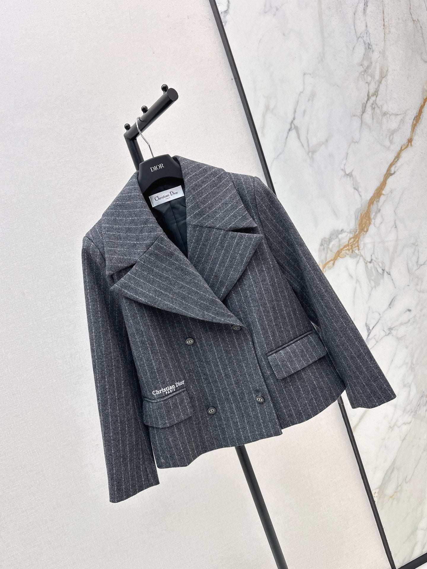 CD 25fw stripe blazer