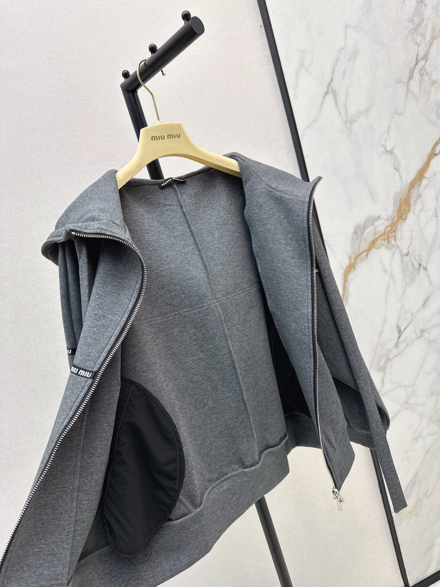 Miu 25fw hooded jacket