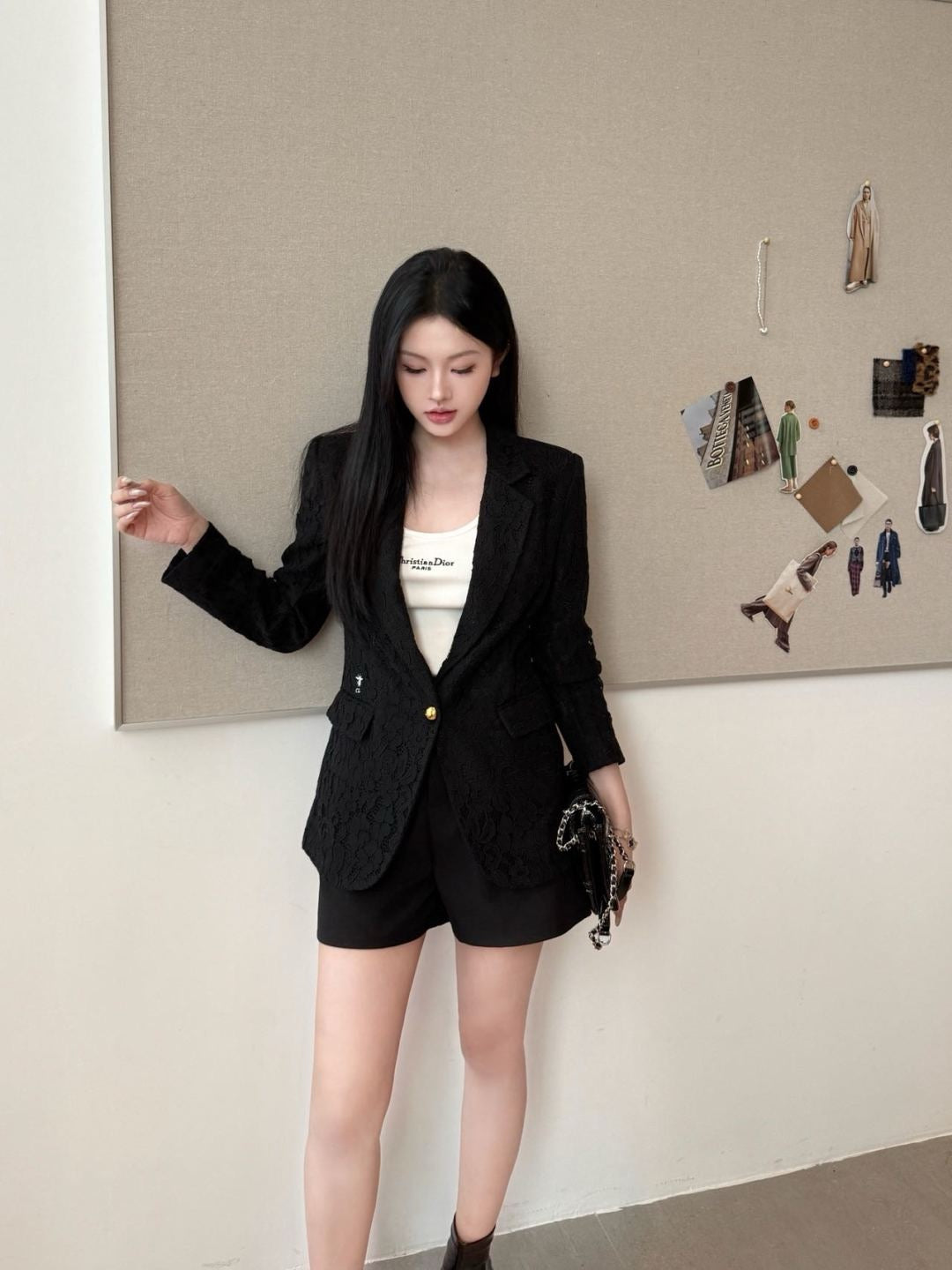 CD 25fw lace blazer