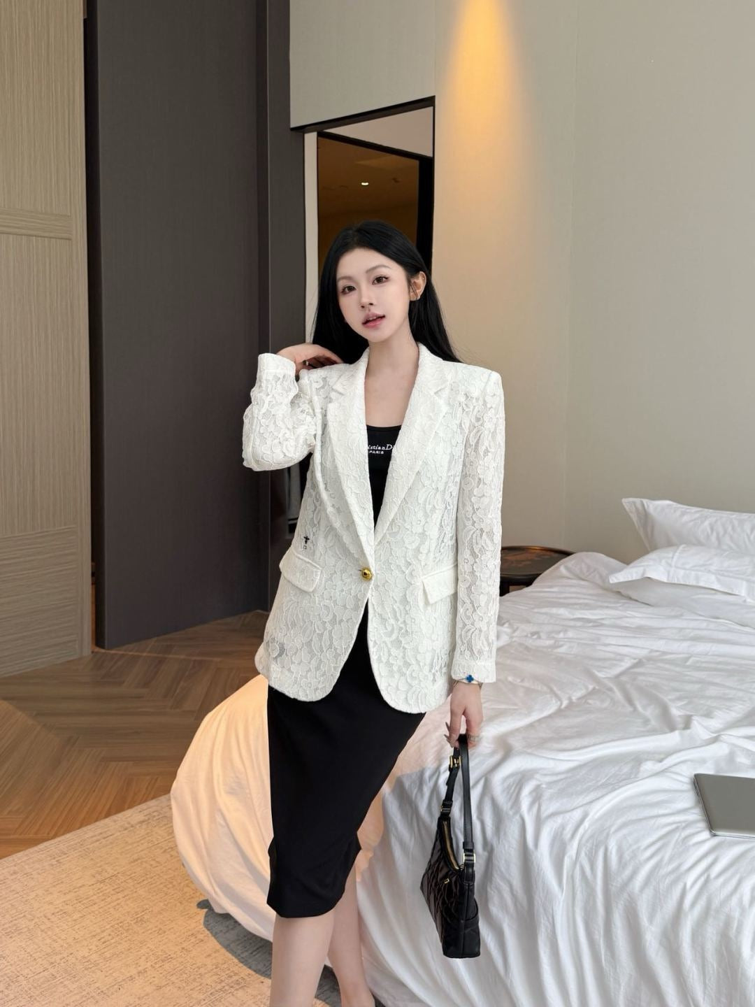 CD 25fw lace blazer