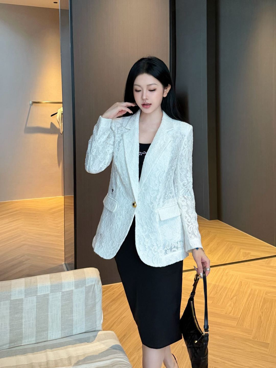 CD 25fw lace blazer