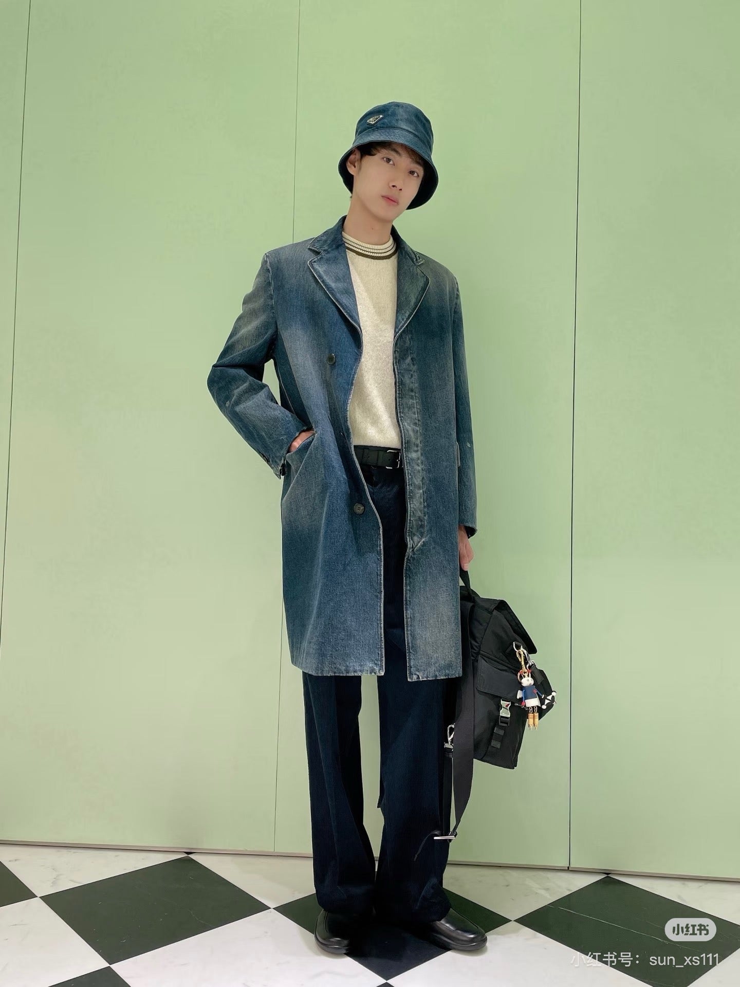 Prad 25fw denim blazer