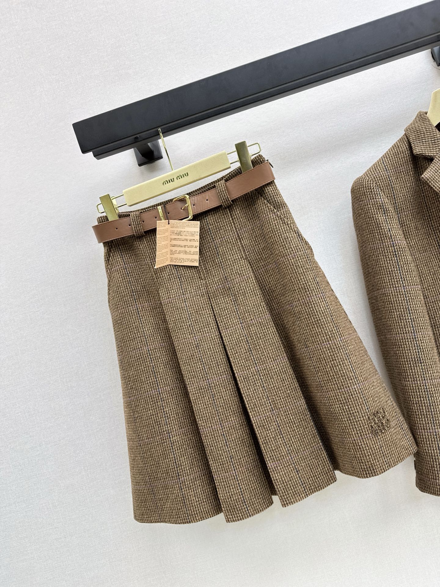 Miu 25fw pleated skirt