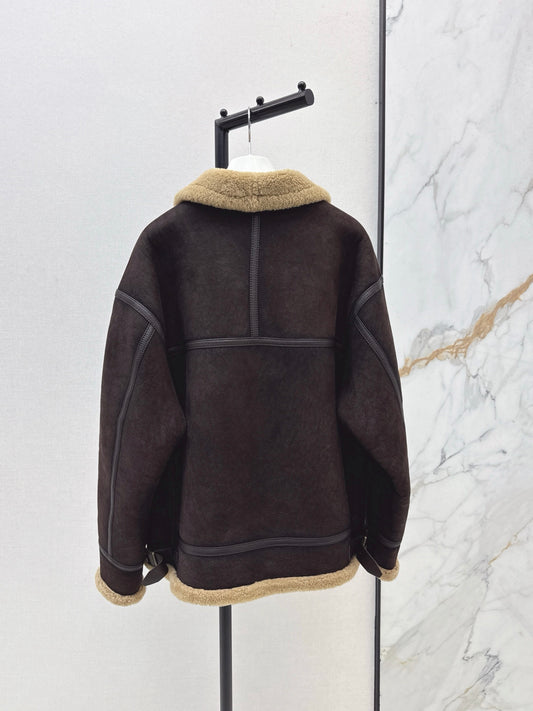 Loe 25fw leather jacket