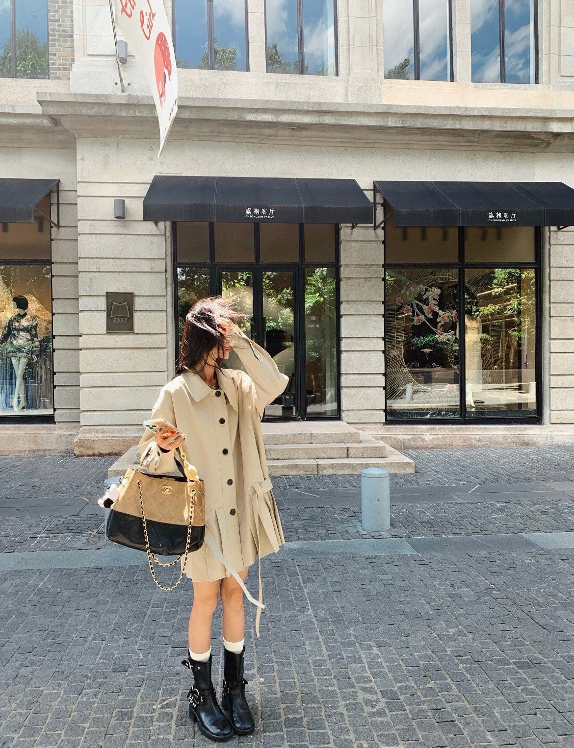 Celi 25fw pleated jacket