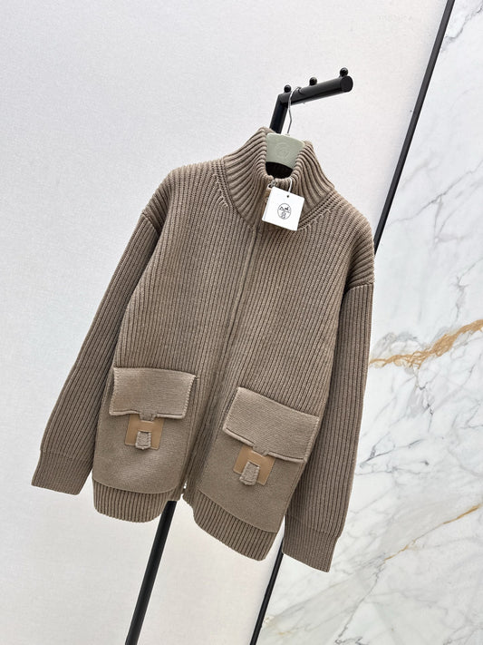 Herm 25fw wool knit jacket