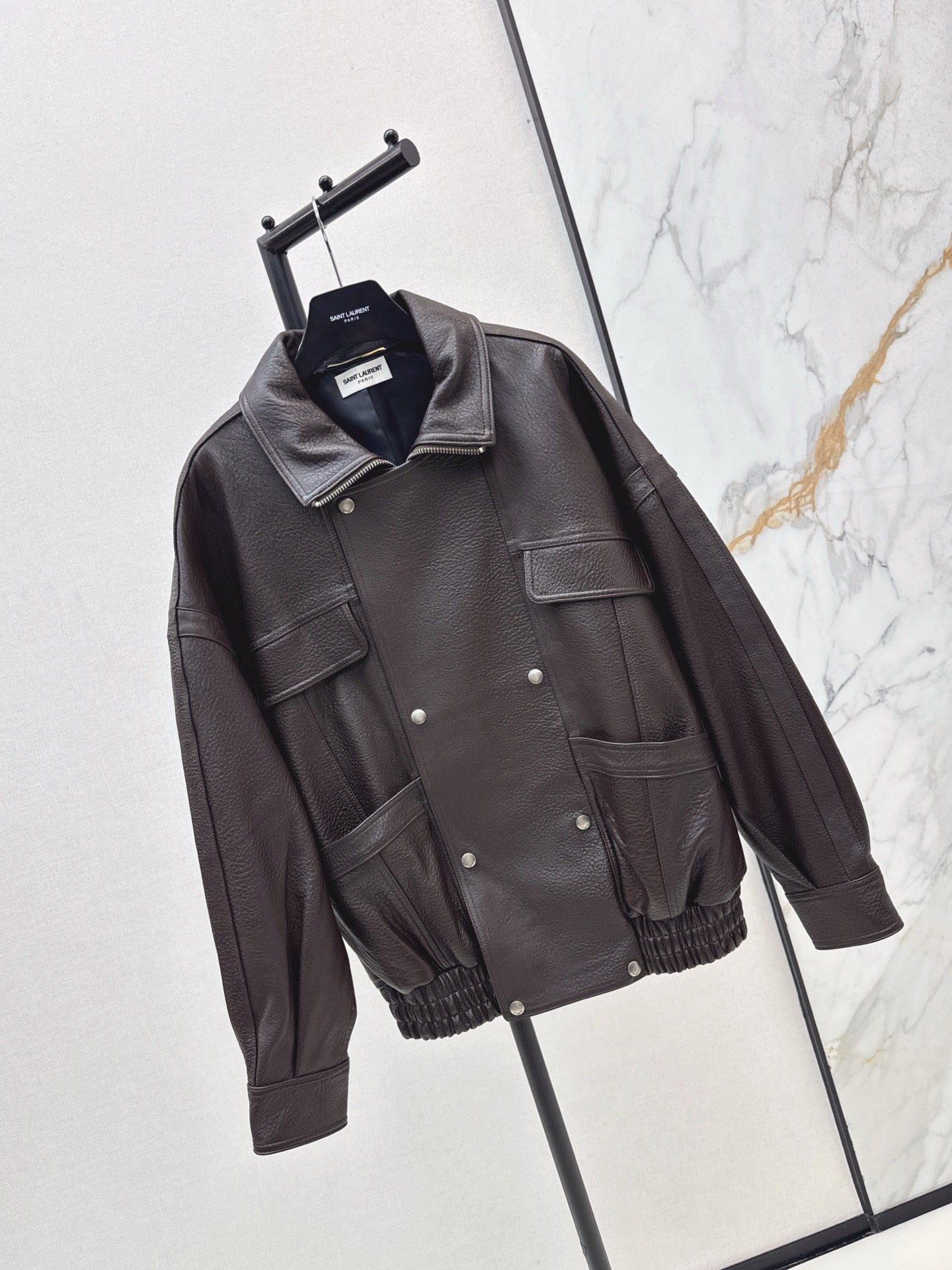 Saint 25fw leather jacket