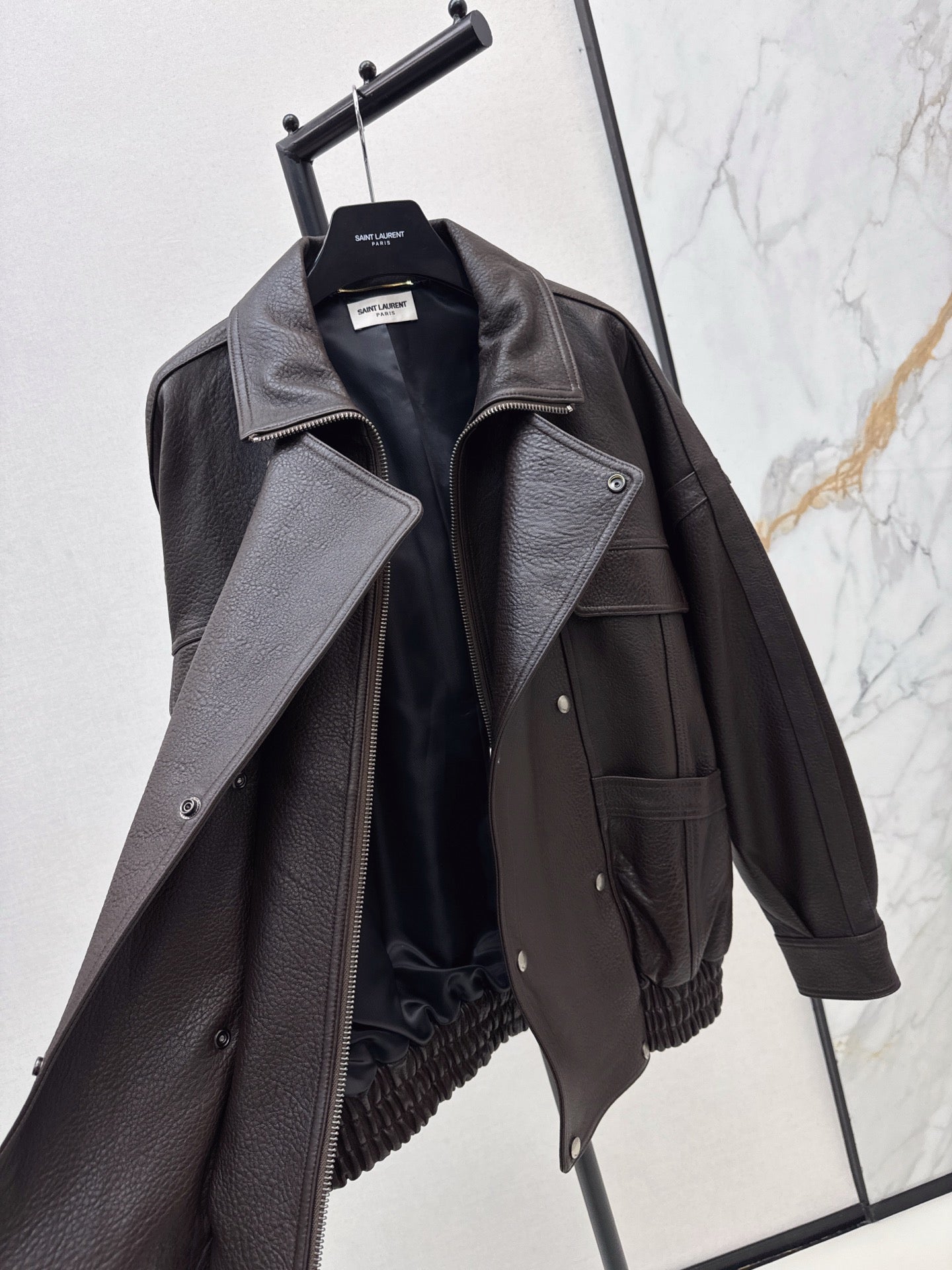 Saint 25fw leather jacket