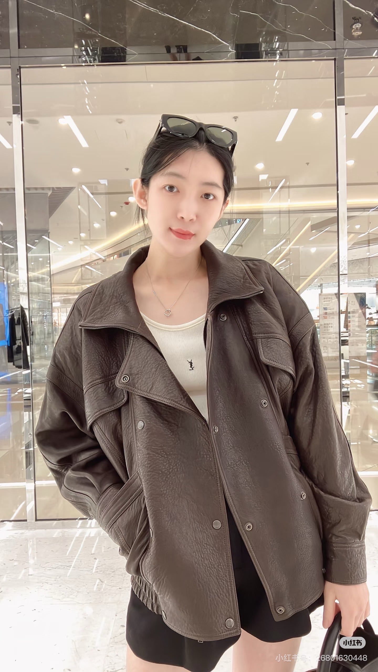 Saint 25fw leather jacket