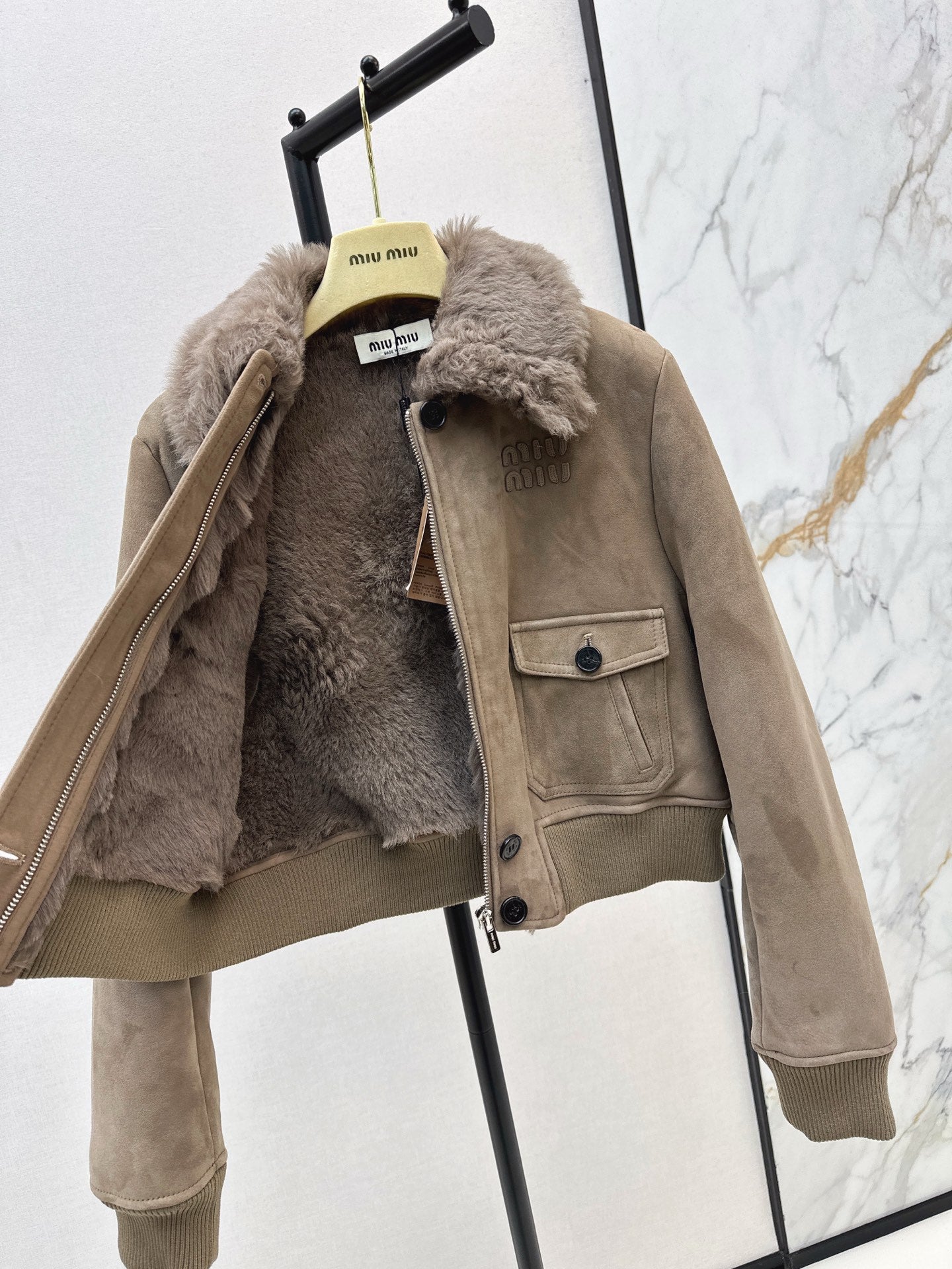 Miu 25fw fur jacket
