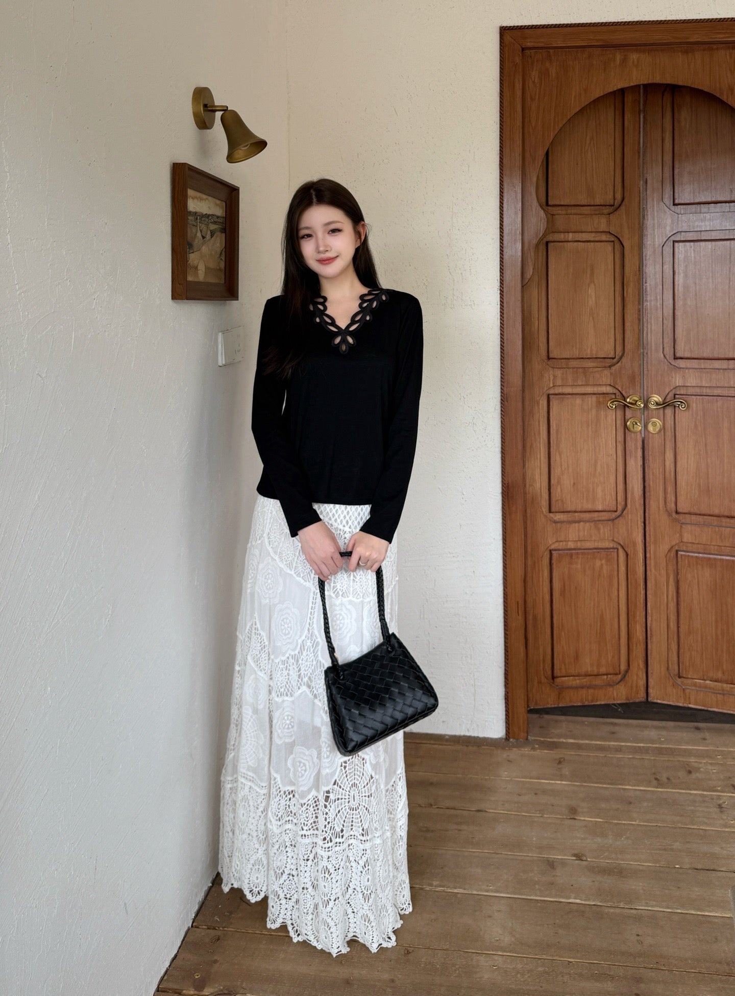 Valen 25fw embroidered shirt