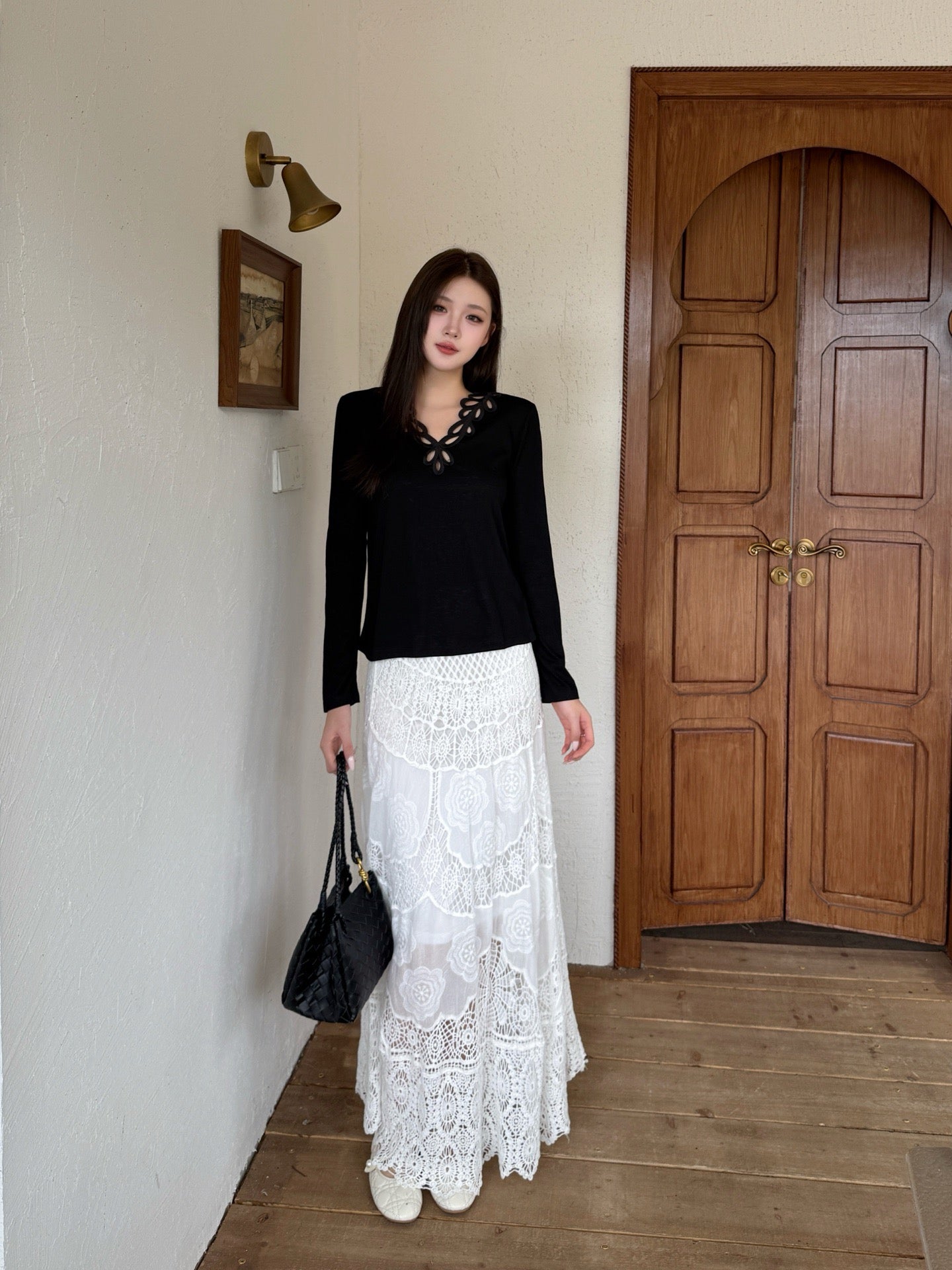 Valen 25fw embroidered shirt