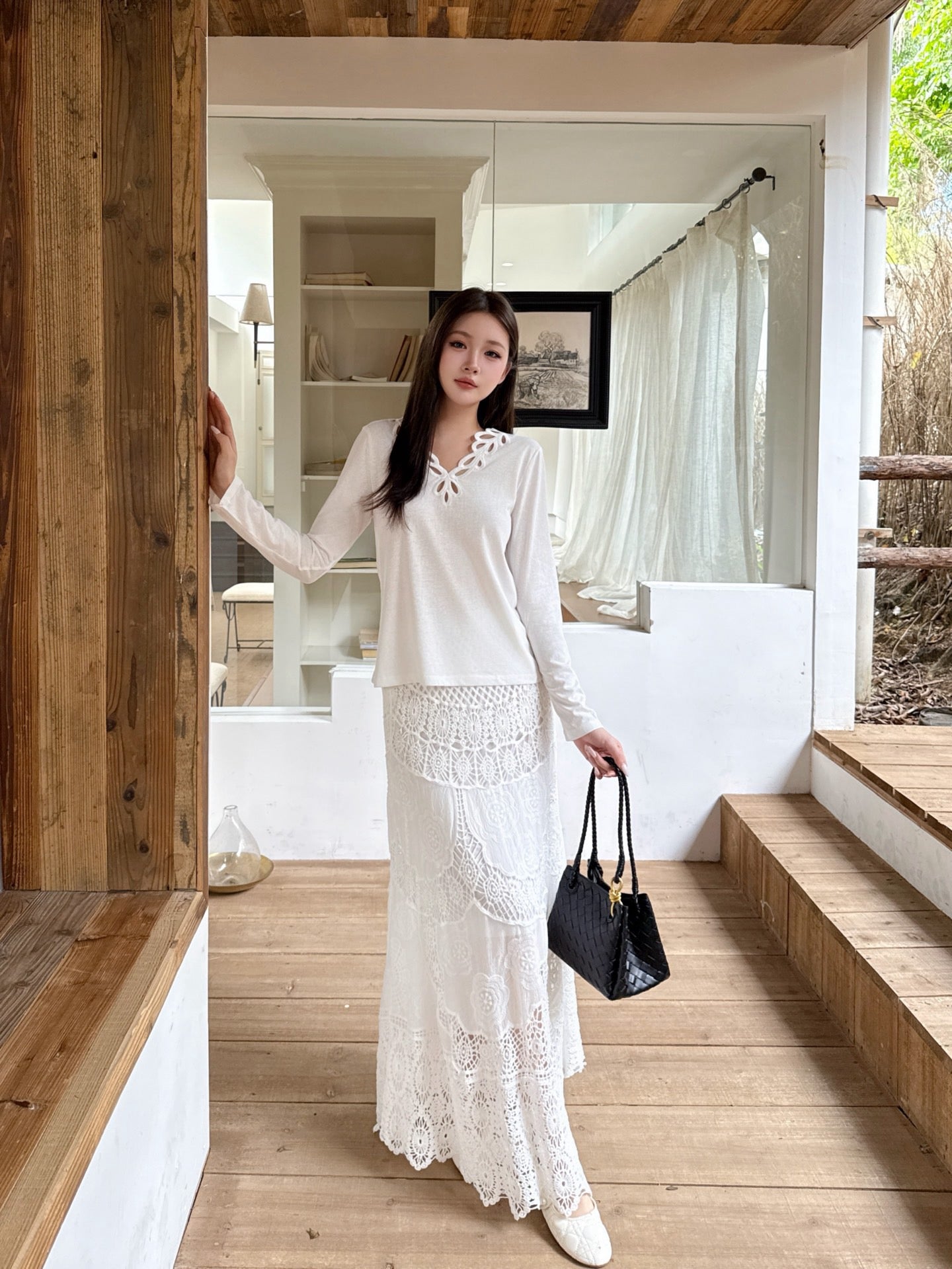 Valen 25fw embroidered shirt