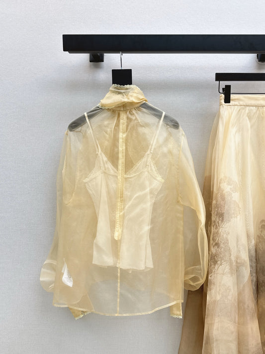 Zimm 25fw silk shirt