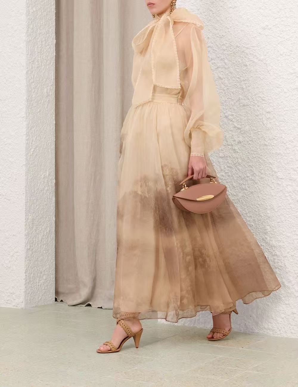 Zimm 25fw silk skirt