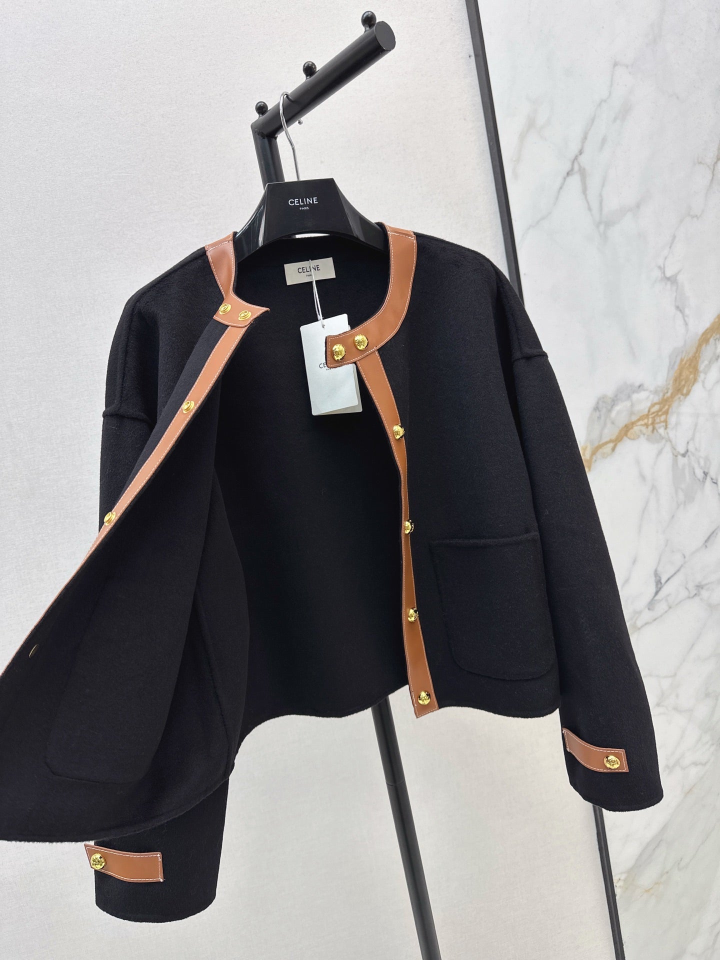 Celi 25fw patchwork jacket