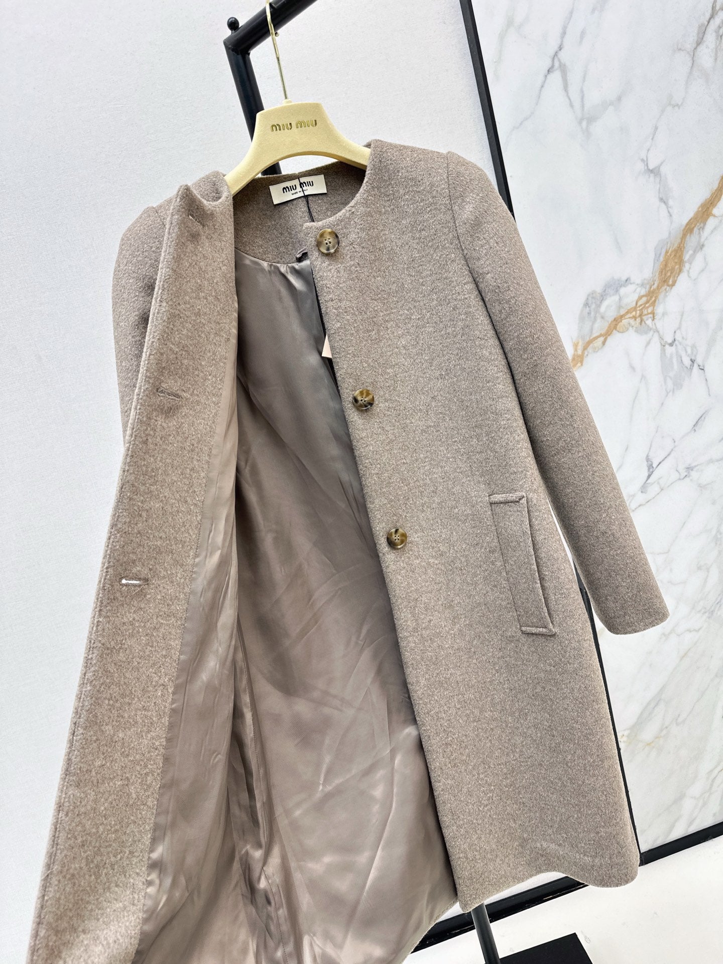 Miu 25fw wool overcoats
