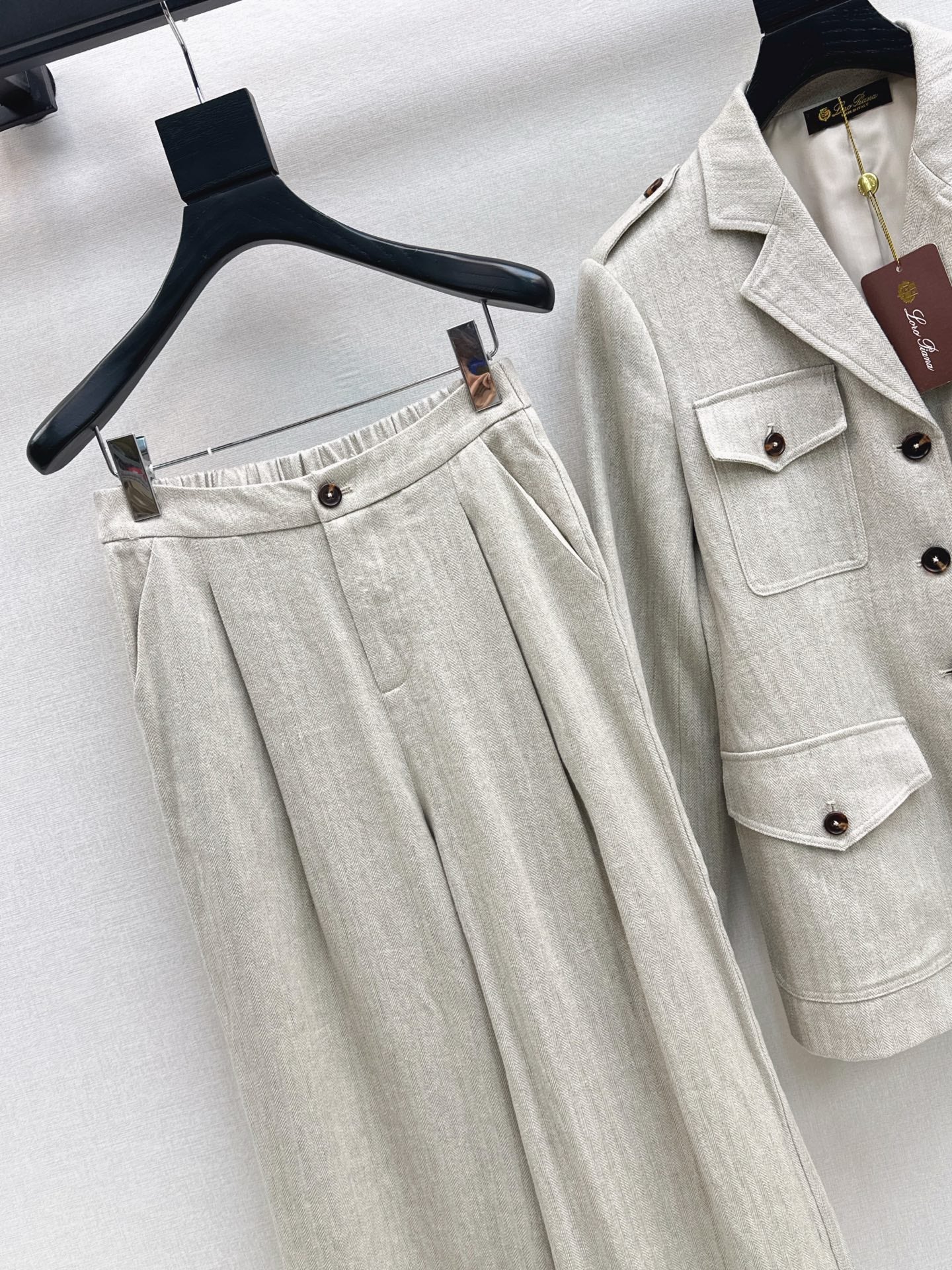 Loro 25fw linen suit