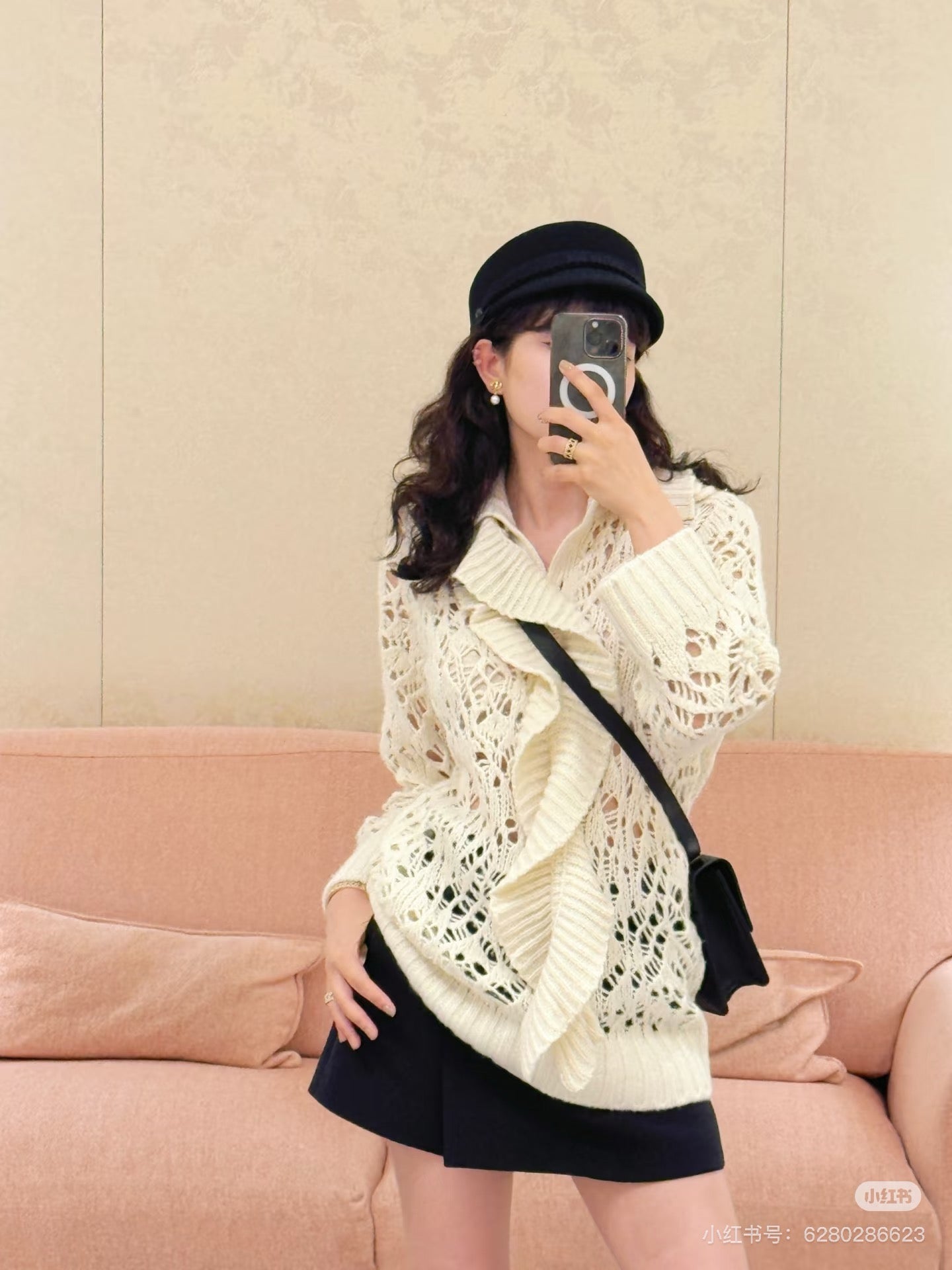 CD 25fw ruffled sweater