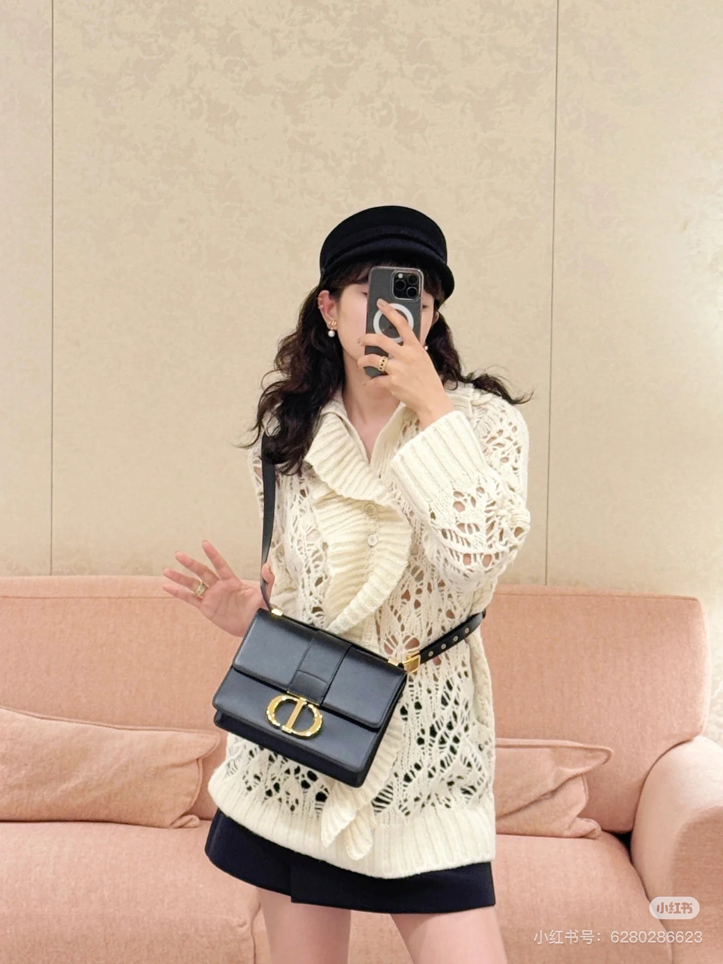 CD 25fw ruffled sweater