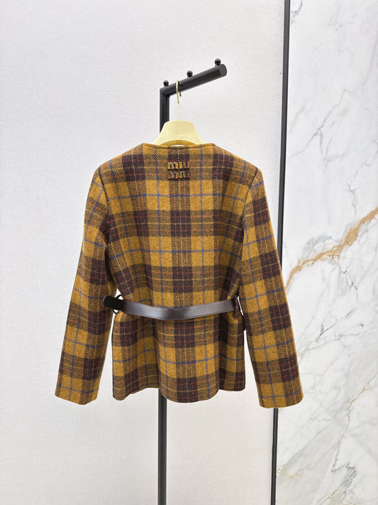 Miu 25fw plaid jacket