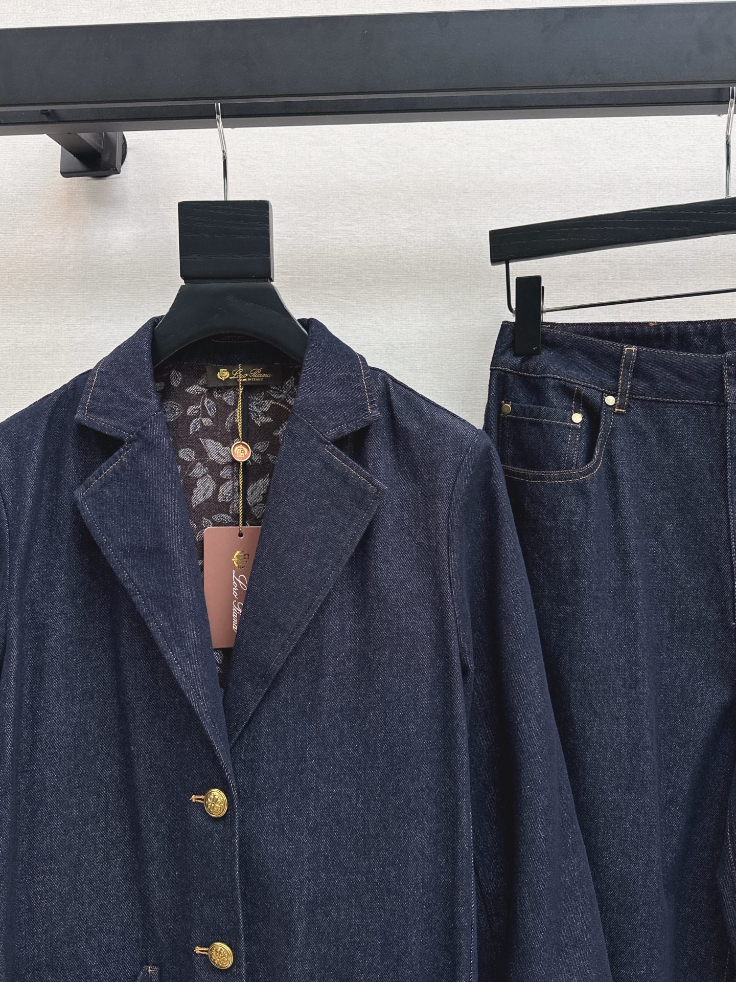 Loro 25fw denim suit