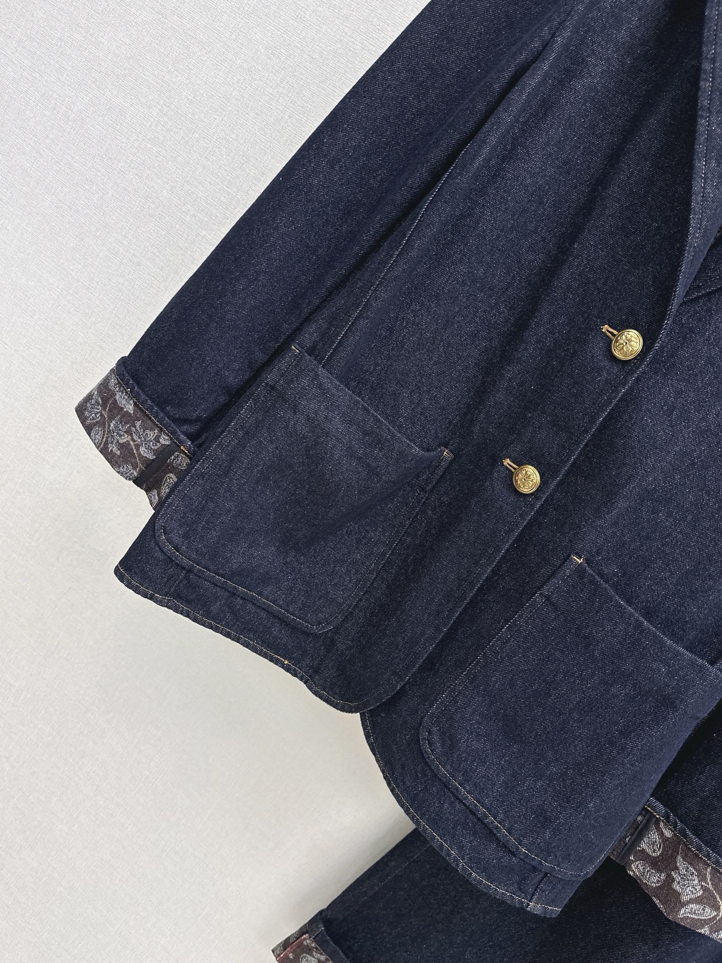 Loro 25fw denim suit