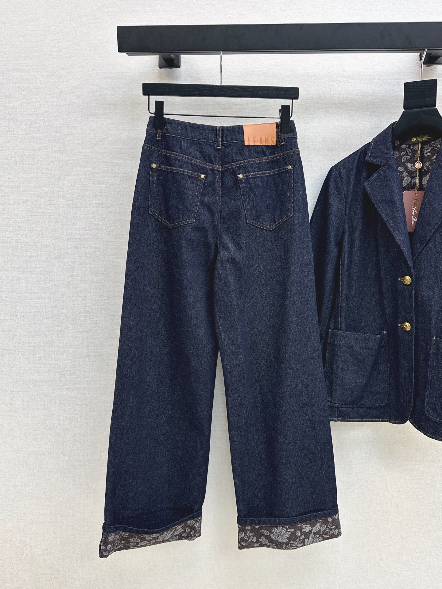 Loro 25fw denim suit
