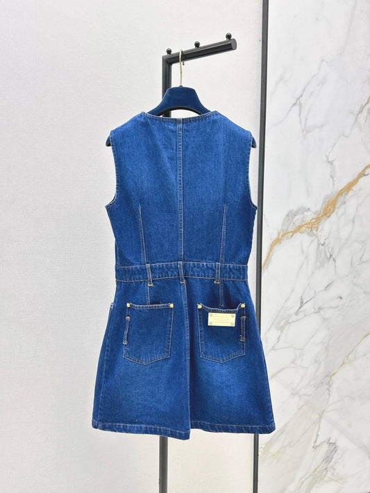 Loui 25fw denim sleeveless dress