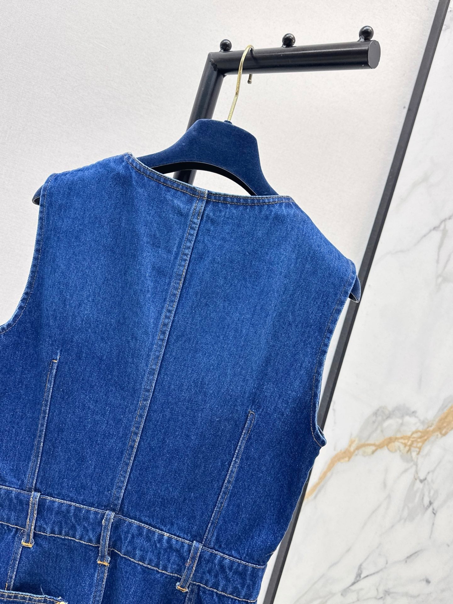 Loui 25fw denim sleeveless dress