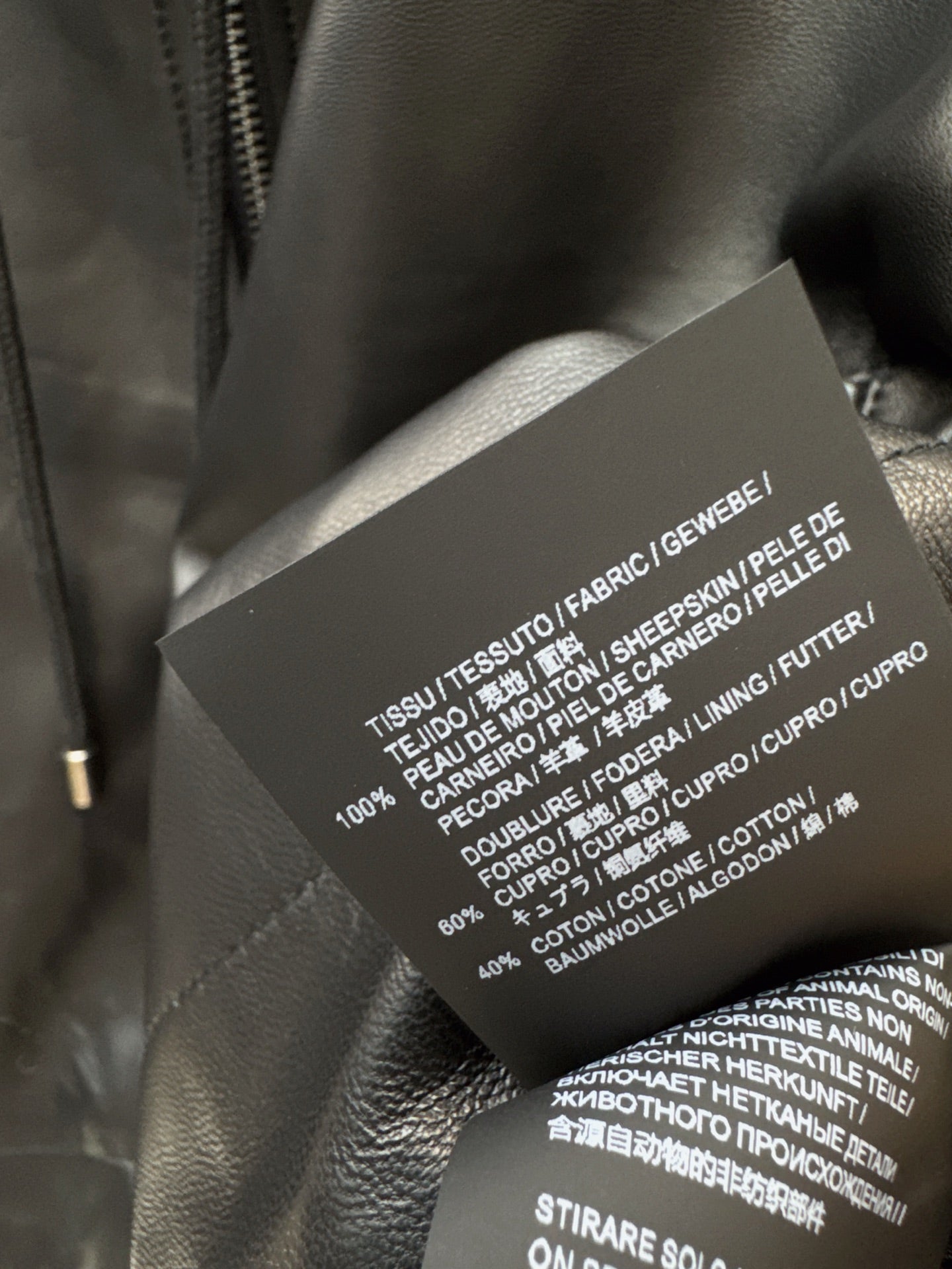 Loe 25fw leather jacket