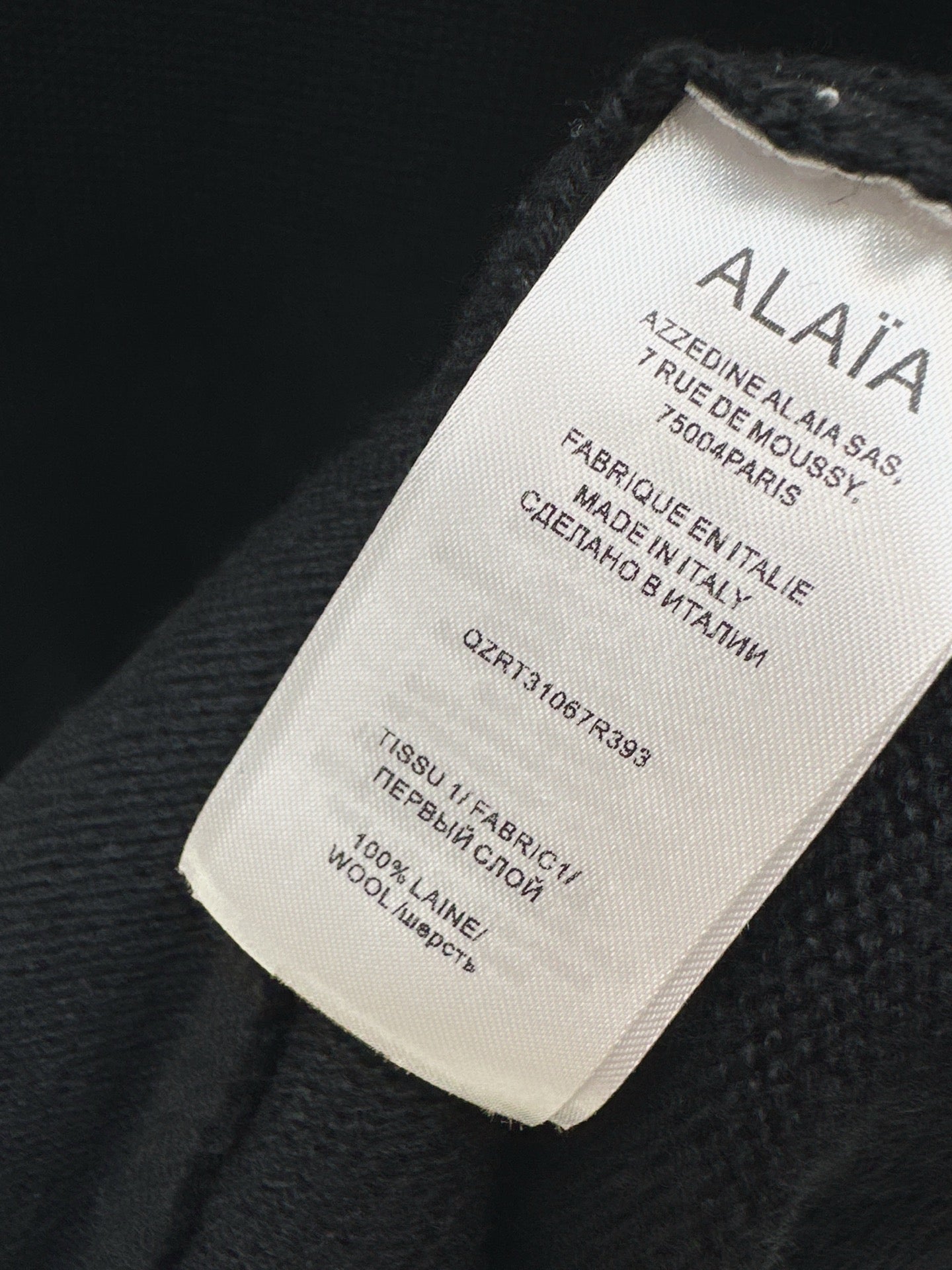 Ala 25fw wool sweater