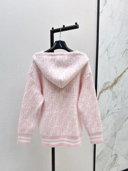 Fen 25fw hooded cardigan