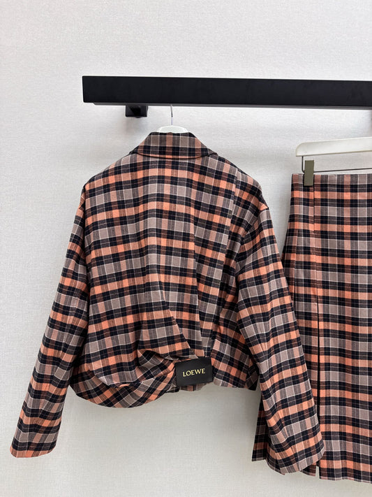 Loe 25fw plaid jacket