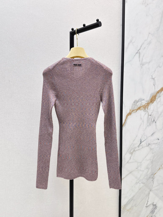 Miu 25fw knitted shirt