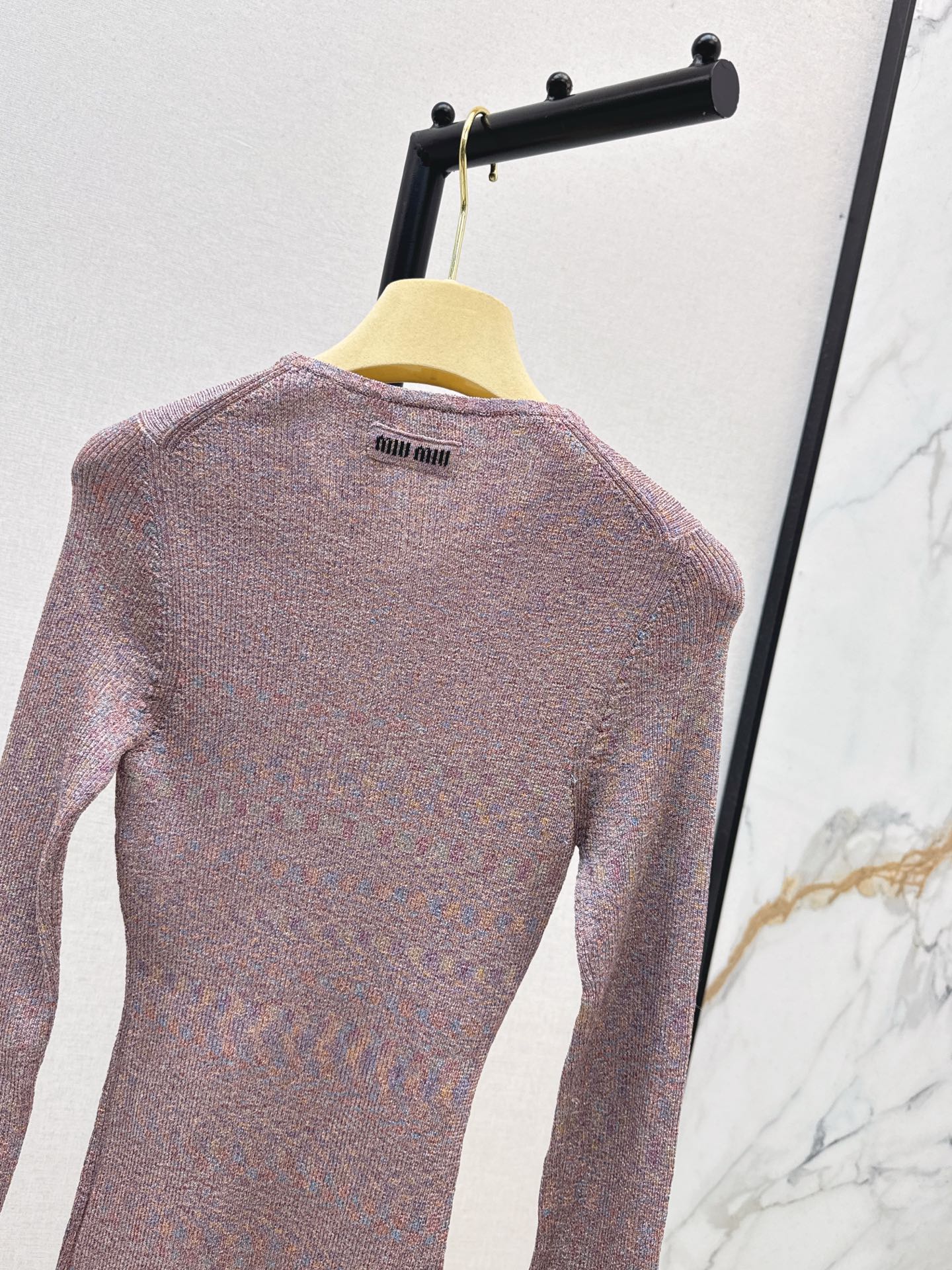 Miu 25fw knitted shirt