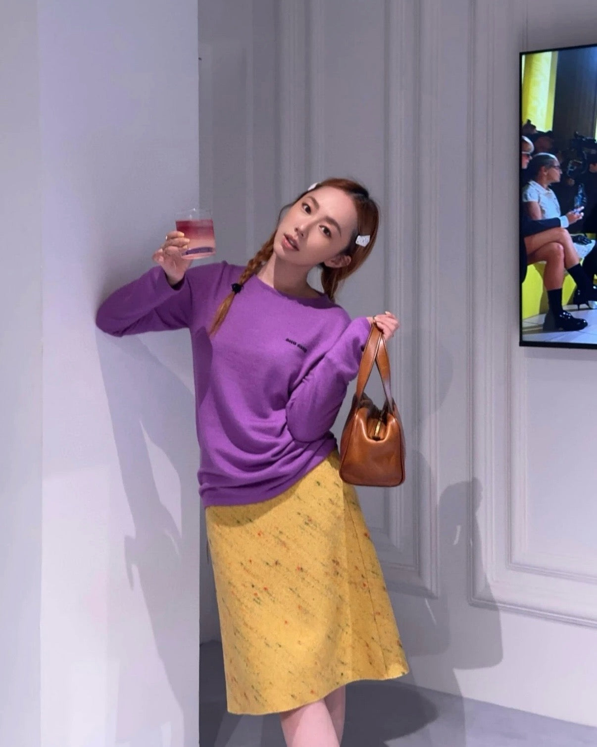 Miu 25fw cashmere sweater
