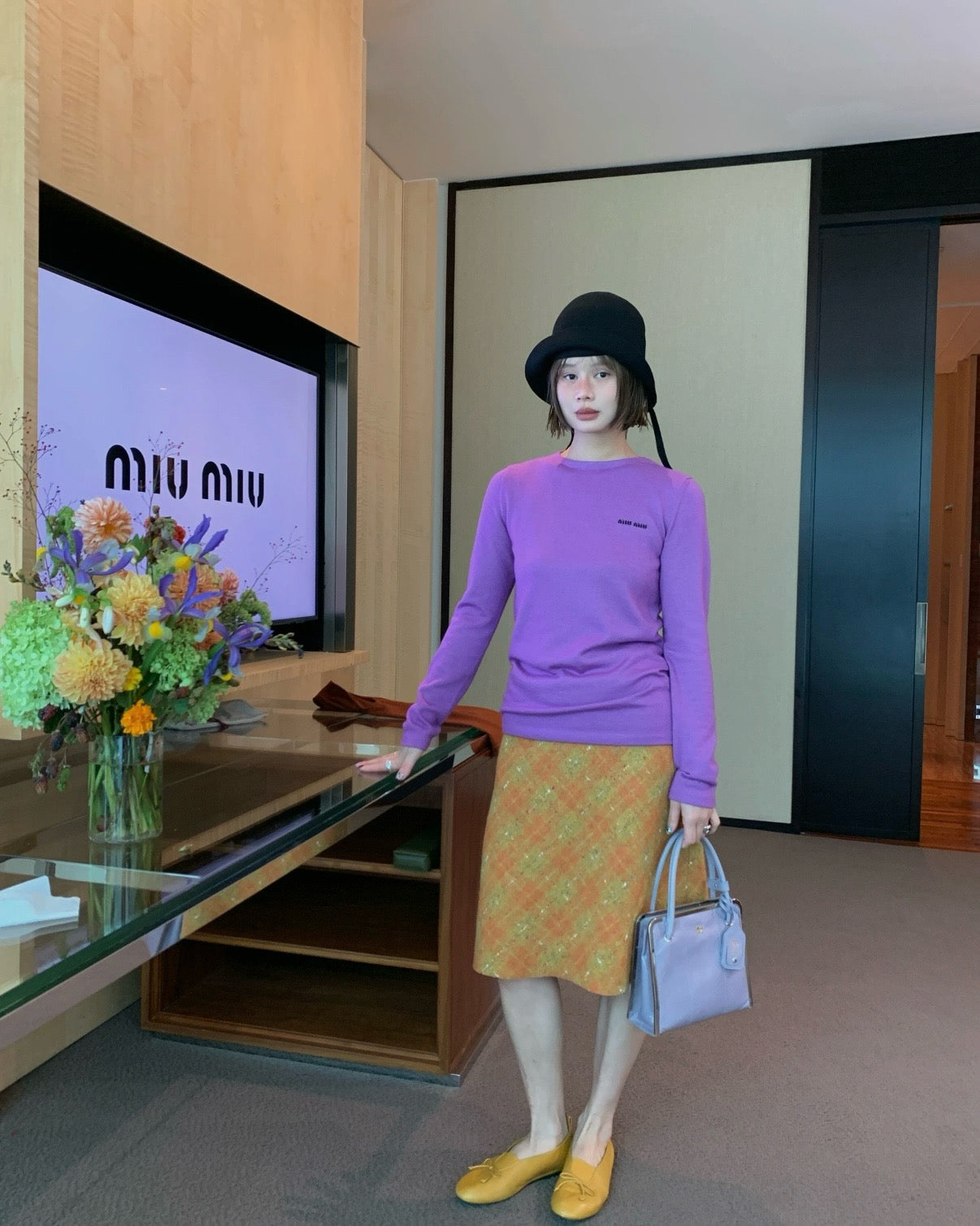 Miu 25fw cashmere sweater