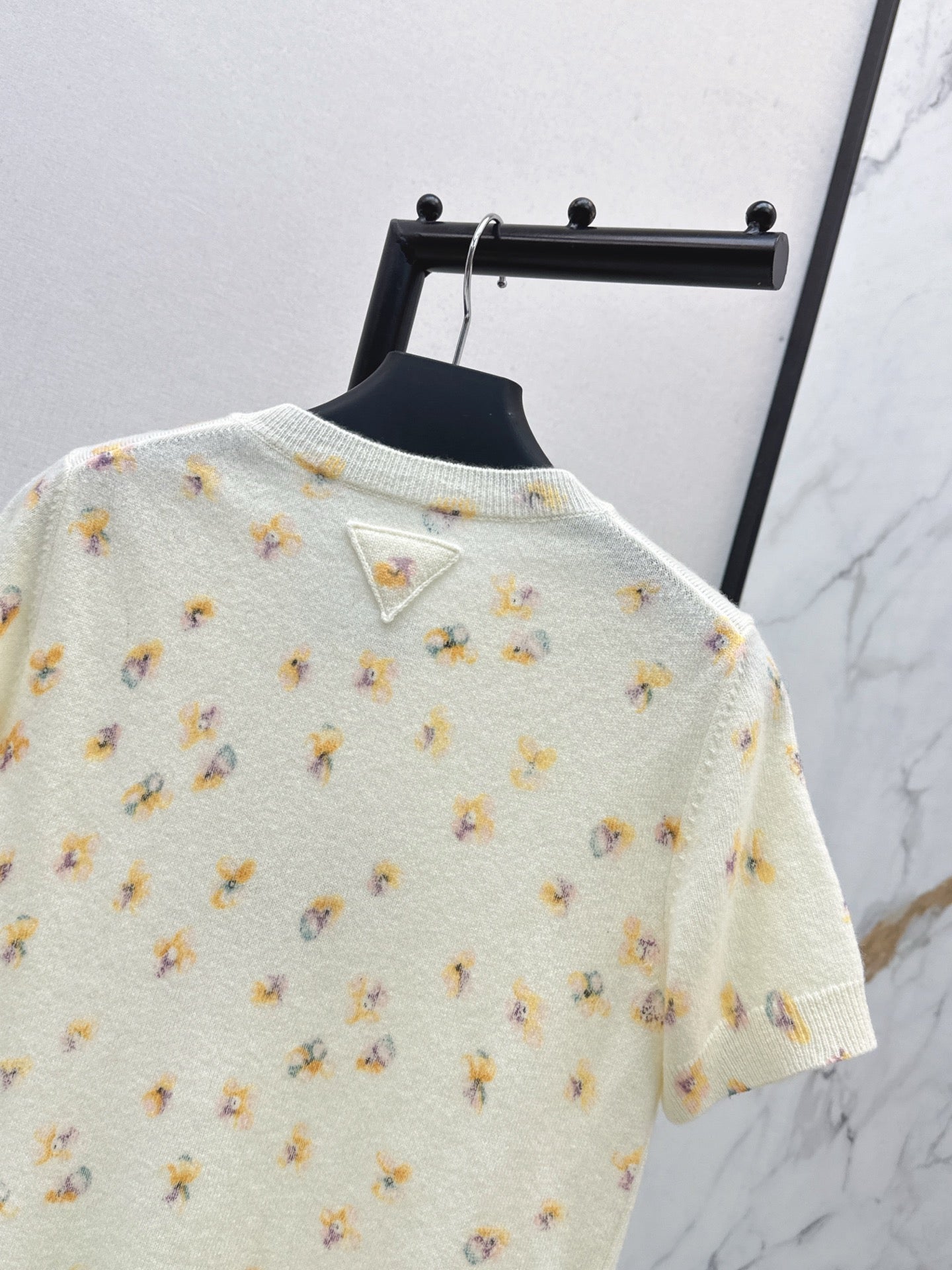 Pra 25fw printed knit shirts