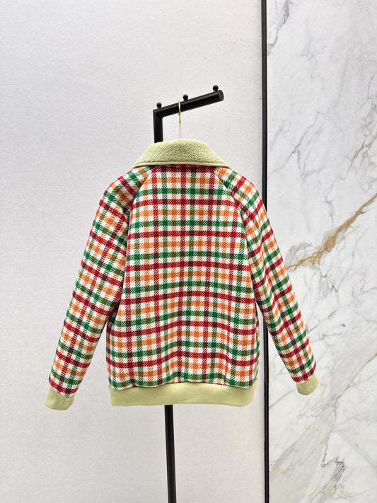 Miu 25fw plaid jacket