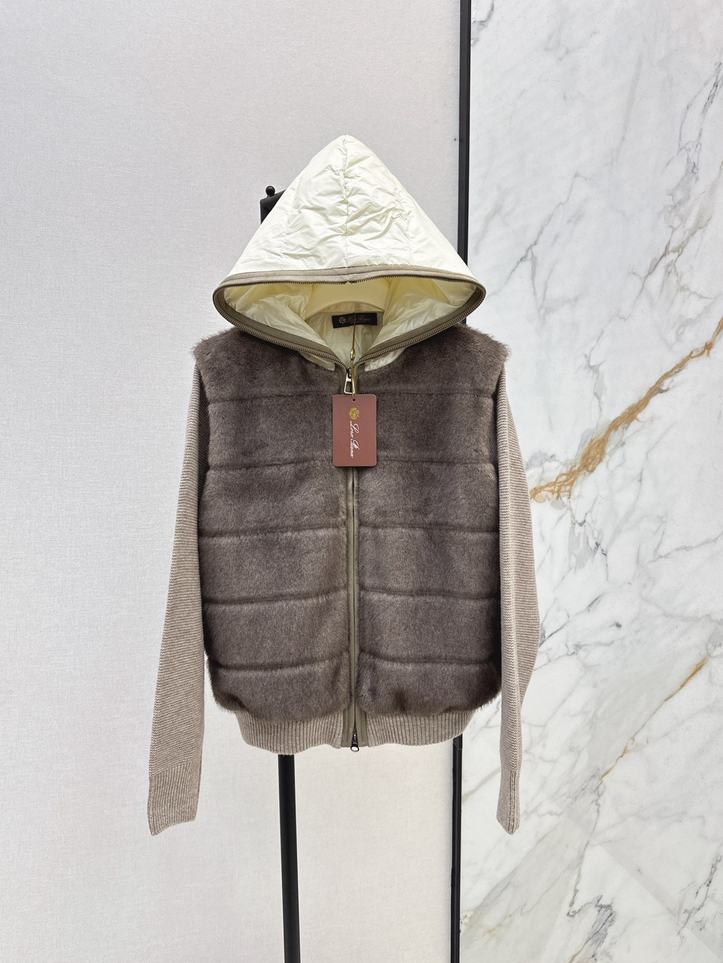 Loro 25fw hooded down jacket