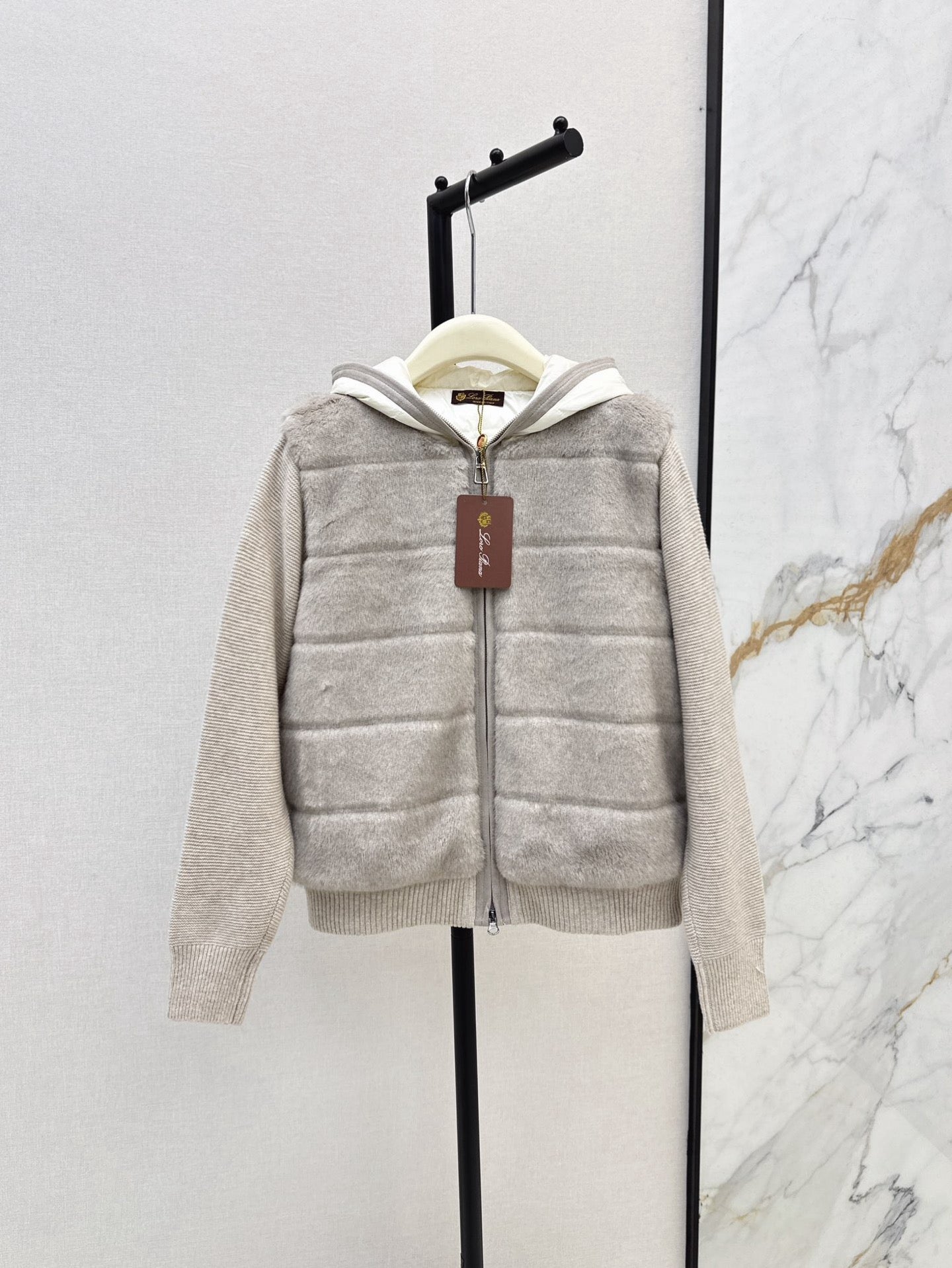 Loro 25fw hooded down jacket