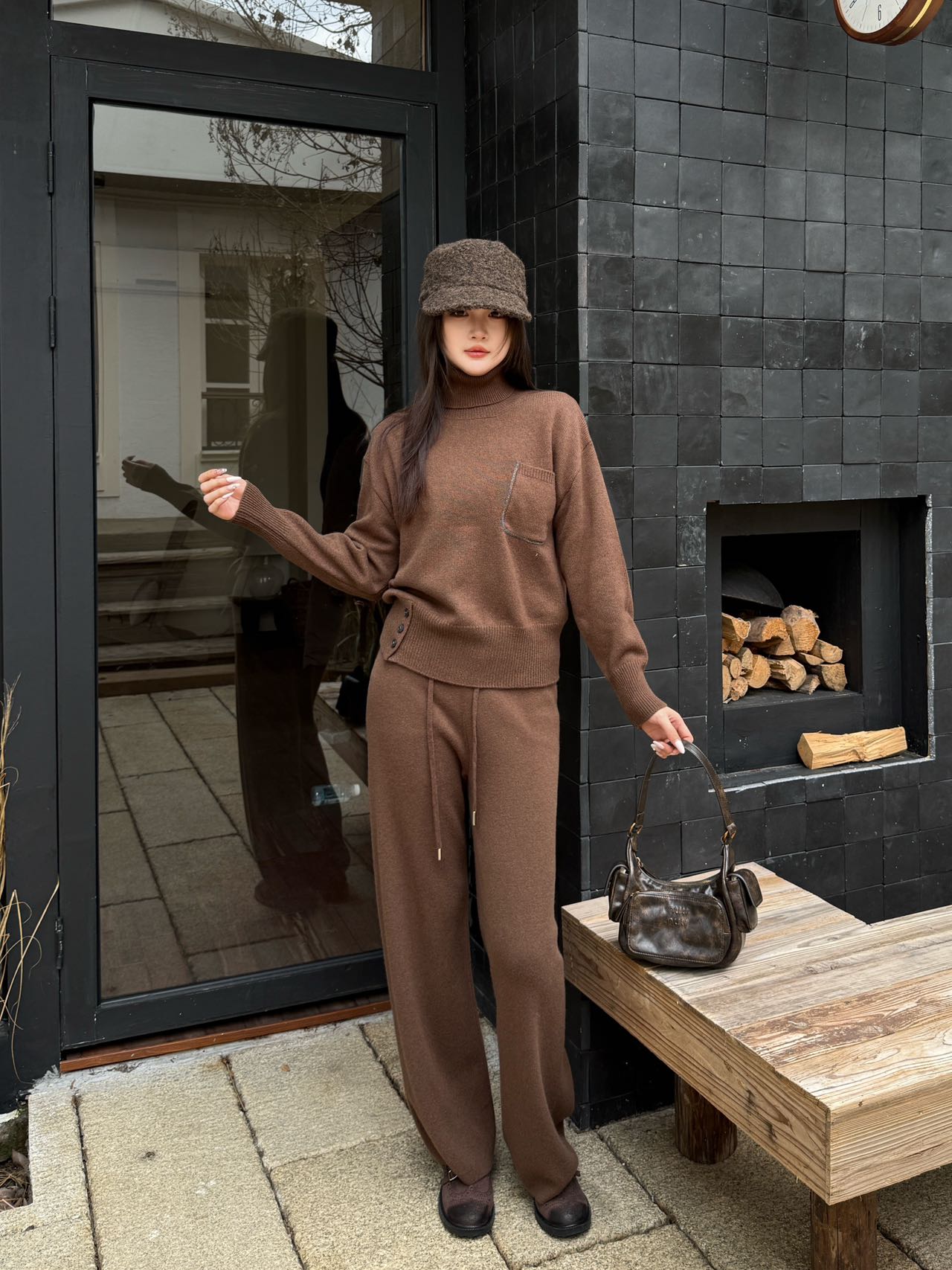 Brun 25fw wool suit