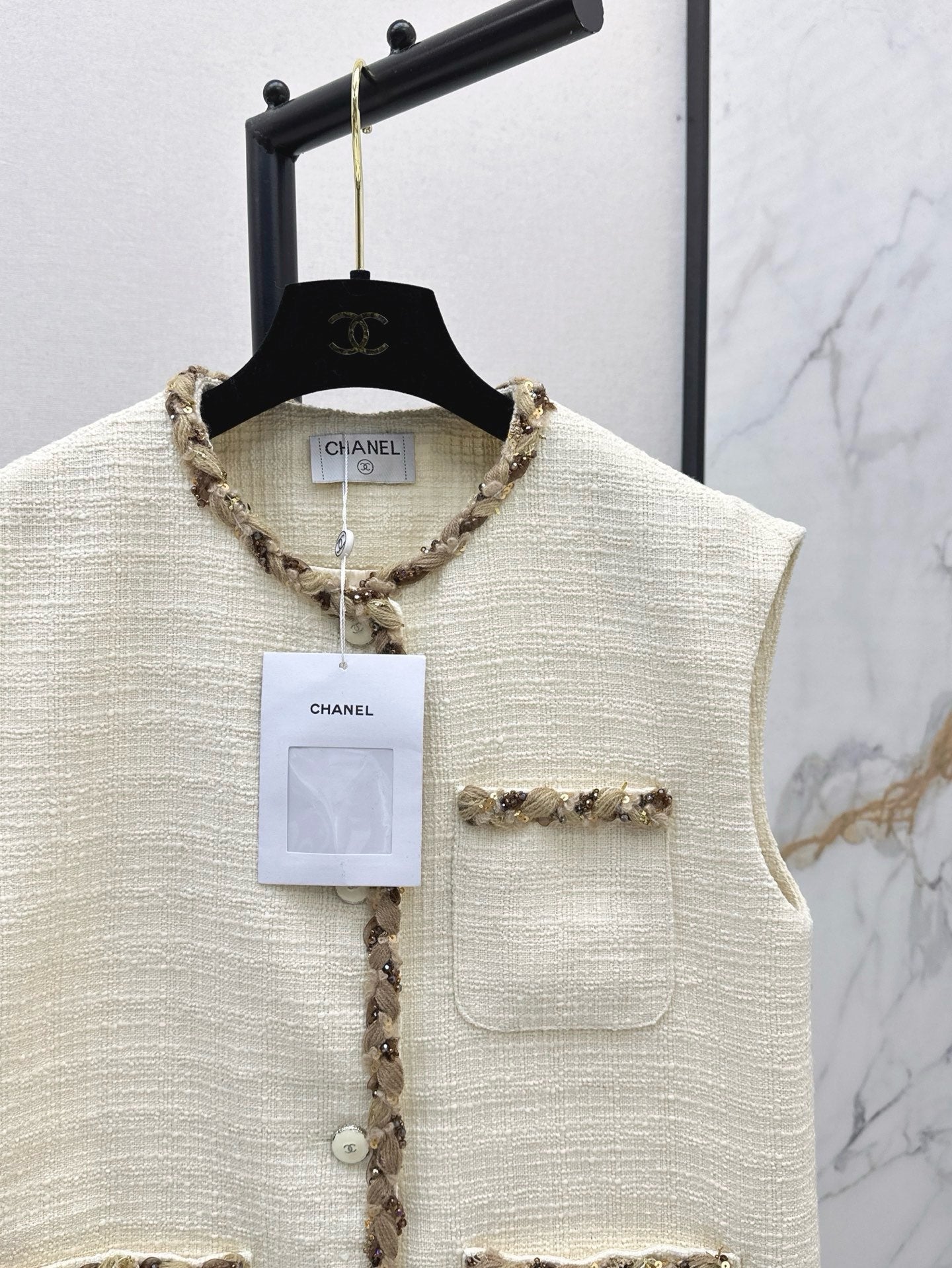 Chan 25fw woven vest