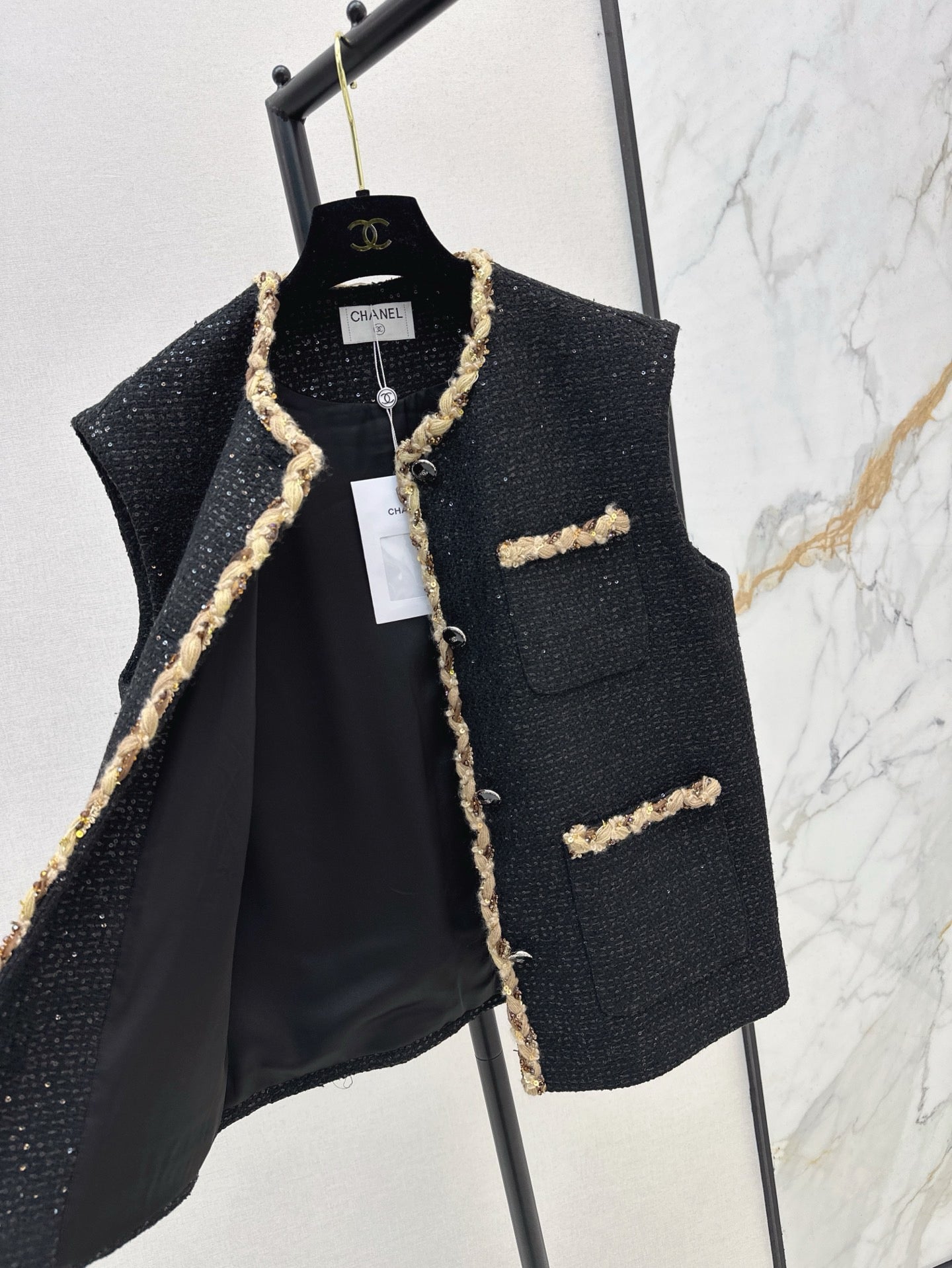 Chan 25fw woven vest